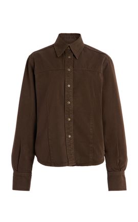 Jeanerica Jeanerica Martha Cotton Worker Shirt Jacket Brown XS