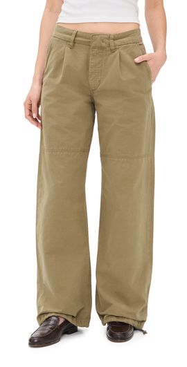 Jeanerica Jeanerica Mina Chino Utility Pants Khaki Beige Pli