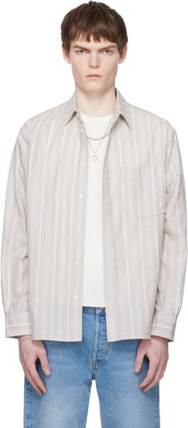 JEANERICA JEANERICA Taupe Byron Shirt