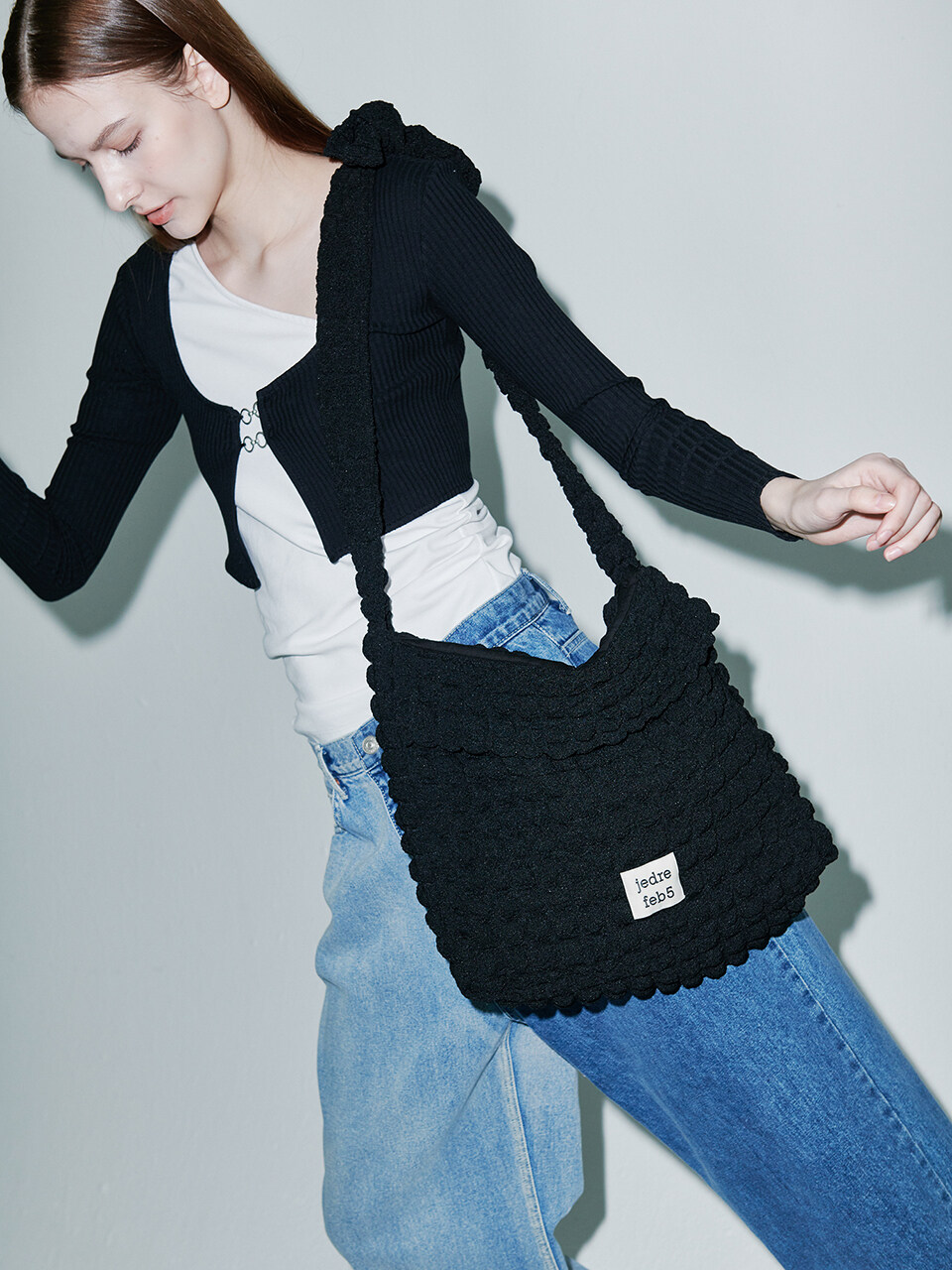 JEDREFEB5 Croiffle crossbody bag_black