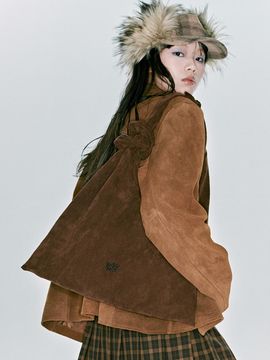 JEDREFEB5 Scrunchie Large Vegan Suede Hobo Bag [4colors]
