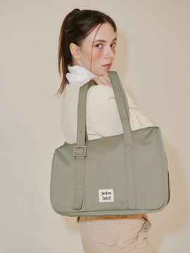 JEDREFEB5 Slant Large Shoulder Bag_Khaki