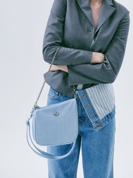 JEDREFEB5 Slant Mini Chain Bag_Light Blue