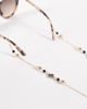 Jeepers Peepers Jeepers Peepers clover pendant sunglasses chain in gold and black - 1