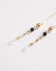 Jeepers Peepers Jeepers Peepers clover pendant sunglasses chain in gold and black - 3