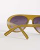 Jeepers Peepers Jeepers Peepers flat top round sunglasses in olive green - 2
