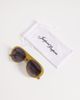 Jeepers Peepers Jeepers Peepers flat top round sunglasses in olive green - 3