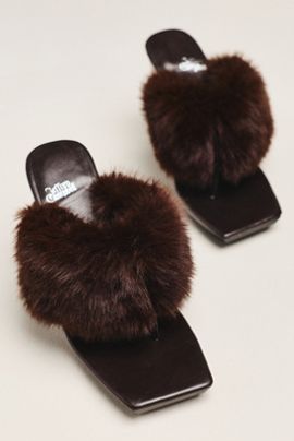 Jeffrey Campbell Delusions Faux Fur Heels