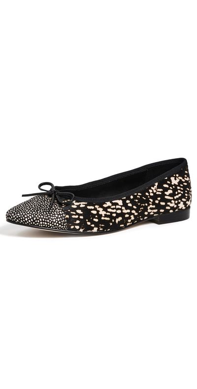 Jeffrey Campbell Jeffrey Campbell Arabesq Flats Black White Hair