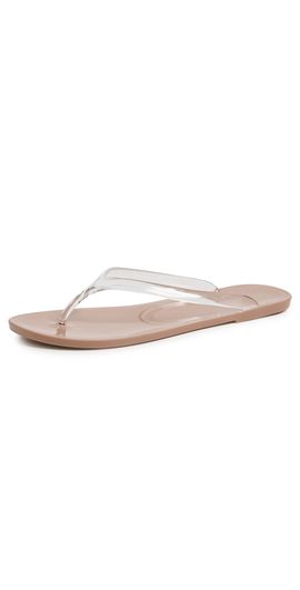 Jeffrey Campbell Jeffrey Campbell Beach Day Jelly Flip Flops Clear Nude