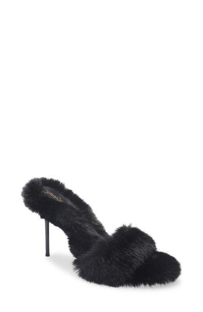 Jeffrey Campbell Jeffrey Campbell Big Mama Faux Fur Sandal