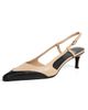 Jeffrey Campbell Jeffrey Campbell Booshky Slingback Kitten Heels Natural Black Combo - 1