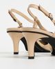 Jeffrey Campbell Jeffrey Campbell Booshky Slingback Kitten Heels Natural Black Combo - 4