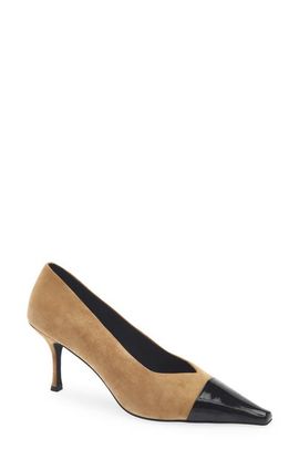Jeffrey Campbell Jeffrey Campbell Campaign-C Leather Cap Toe Pump