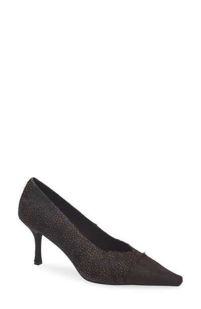 Jeffrey Campbell Jeffrey Campbell Campaign Genuine Calf Hair Pointed Toe Pump