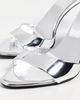 Jeffrey Campbell Jeffrey Campbell Ce-Soire Mules Silver Mirror - 6