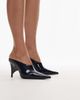 Jeffrey Campbell Jeffrey Campbell Favrile heeled mules in navy patent - 1