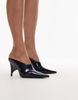 Jeffrey Campbell Jeffrey Campbell Favrile heeled mules in navy patent