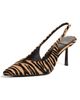 Jeffrey Campbell Jeffrey Campbell Gambol Slingbacks Beige Brown Zebra - 1