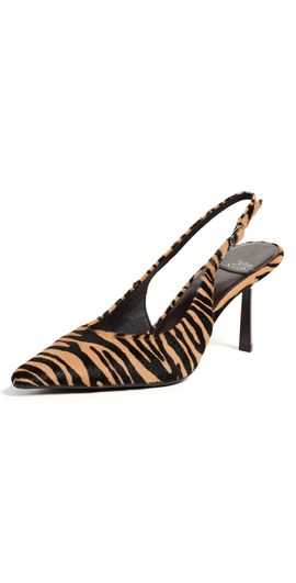 Jeffrey Campbell Jeffrey Campbell Gambol Slingbacks Beige Brown Zebra