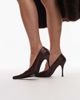 Jeffrey Campbell Jeffrey Campbell pointed toe stiletto pumps in brown snake print - 1