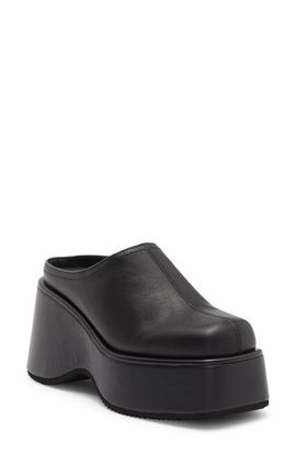 Jeffrey Campbell Jeffrey Campbell Waveform Leather Platform Wedge Mule