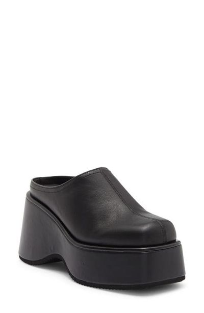 Jeffrey Campbell Jeffrey Campbell Waveform Leather Platform Wedge Mule