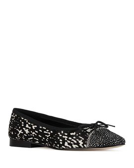 Jeffrey Campbell Jeffrey Campbell Women's Arabesq-f Calf Hair Bow Ballet Flats