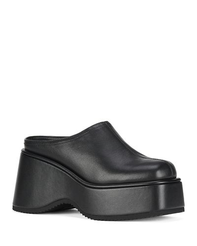 Jeffrey Campbell Jeffrey Campbell Women's Waveform Leather Platform Mules