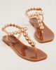 Jeffrey Campbell Plated T Strap Flip-Flop Sandals - 2