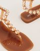 Jeffrey Campbell Plated T Strap Flip-Flop Sandals - 3