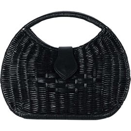 Jelavu Jelavu Artemiss Rattan Half Moon Clutch