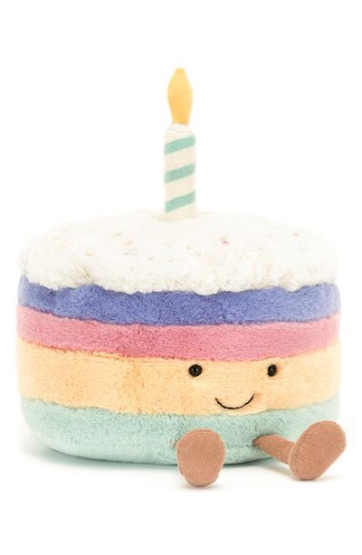 Jellycat Jellycat Amusable Rainbow Birthday Cake Plush Toy