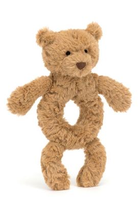 Jellycat Jellycat Bartholomew Bear 7-Inch Ring Rattle