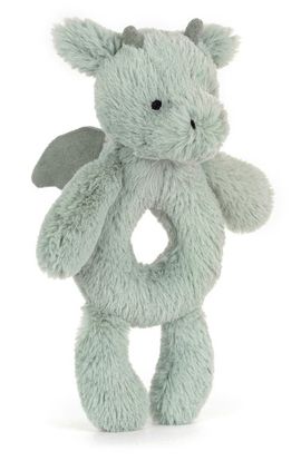 Jellycat Jellycat Bashful Dragon Ring Rattle 7-Inch Plushie