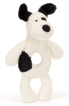 Jellycat Jellycat Bashful Puppy 7-Inch Ring Rattle