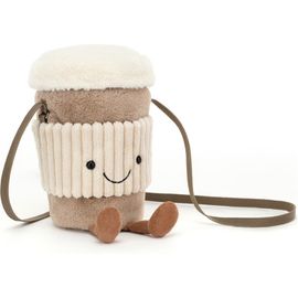 Jellycat Jellycat Kids' Amusables Perkle Coffee Plushie Shoulder Bag