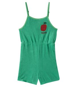 Jellymallow Jellymallow Apple cotton-blend playsuit