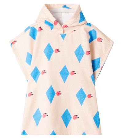 Jellymallow Jellymallow Diamond Bird printed terry poncho