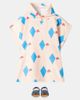 Jellymallow Jellymallow Diamond Bird printed terry poncho - 2