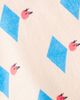 Jellymallow Jellymallow Diamond Bird printed terry poncho - 3