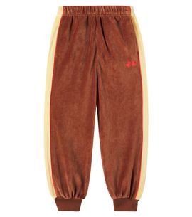 Jellymallow Jellymallow Happiness cotton-blend velvet sweatpants