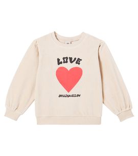 Jellymallow Jellymallow Heart cotton-blend velour sweatshirt