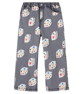 Jellymallow Jellymallow Heart Diced printed jeans