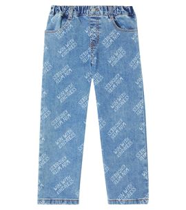 Jellymallow Jellymallow Kindness printed straight jeans