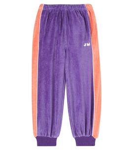 Jellymallow Jellymallow Love cotton-blend velour sweatpants