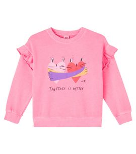 Jellymallow Jellymallow Together printed ruffled cotton sweatshirt