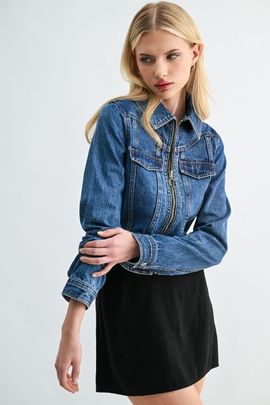 Jemina Denim Jemina Denim Cropped Denim Jacket