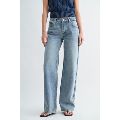 Jemina Denim Jemina Denim Low Rise Baggy Wide Leg Jeans