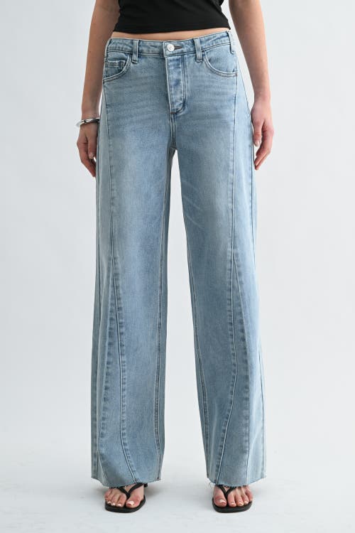 Jemina Denim Jemina Denim Low Rise Cutoff Wide Leg Jeans